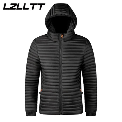 Veste Parka Imperméable pour Homme, Manteau Chaud, Décontracté, à la Mode, Coupe-Vent, avec Poignées, Chapeau Amovible, Nouvelle Collection Automne Hiver