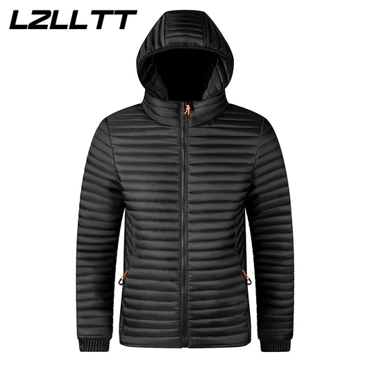 Veste Parka Imperméable pour Homme, Manteau Chaud, Décontracté, à la Mode, Coupe-Vent, avec Poignées, Chapeau Amovible, Nouvelle Collection Automne Hiver