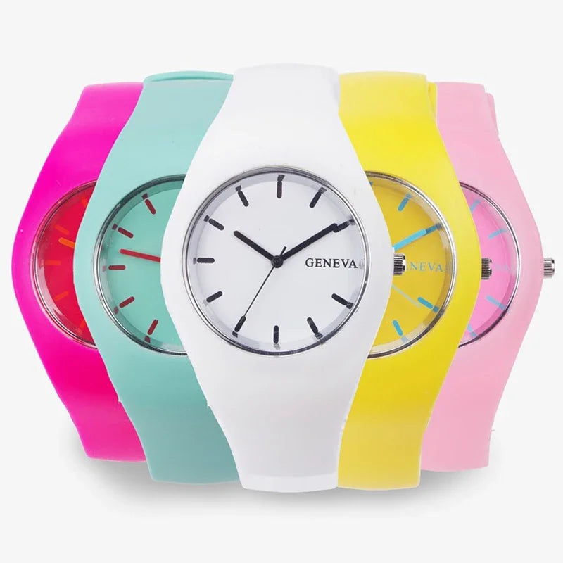 montres Ultra-mince mode bracelet en Silicone