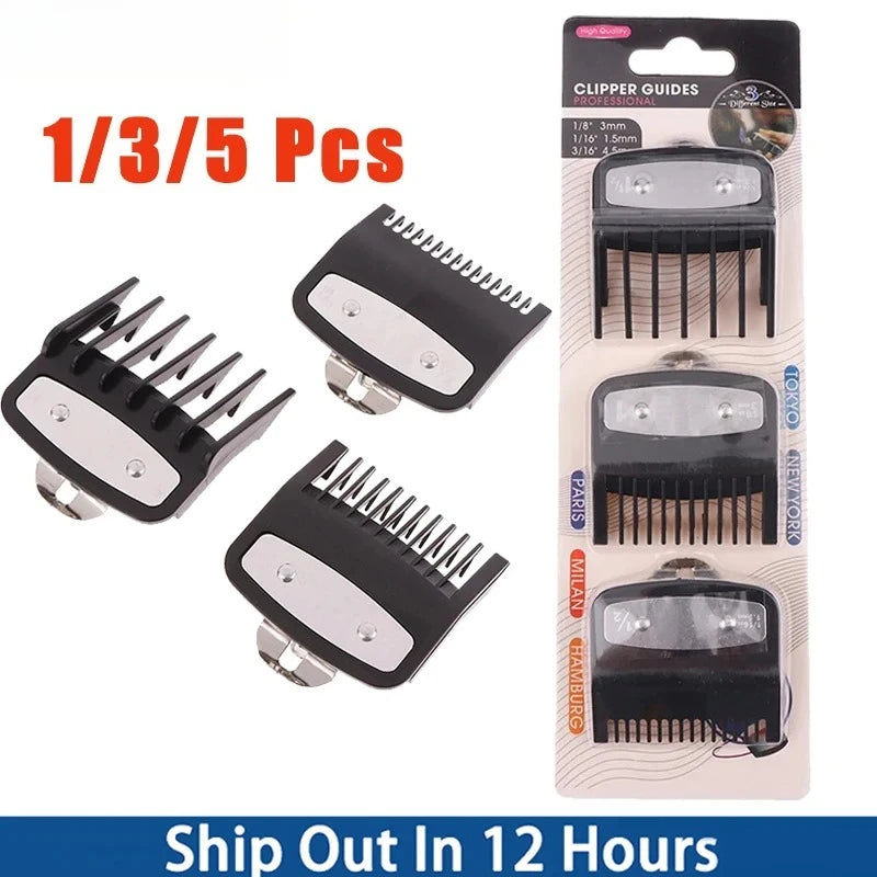 Peignes de guidage pour tondeuse à cheveux, outils de coiffure, fixation Compatible 1.5mm 3mm 4.5mm, 1/3/5 pièces