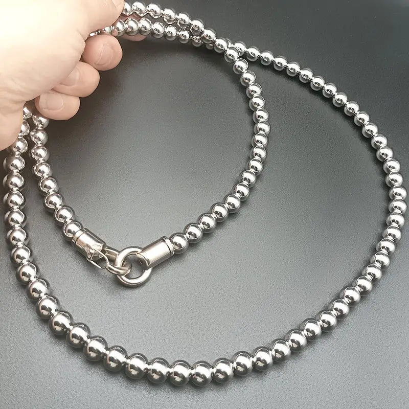 Bracelet fouet en acier de Style chinois, 1M, collier, chaîne, perles de prière, auto-défense, taille, foi, bouddha, Gadgets EDC pour hommes, bijoux Punk
