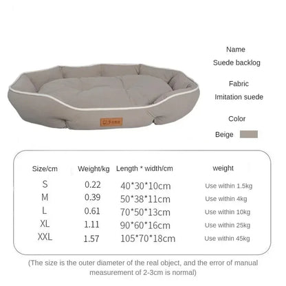 Lits pour animaux de compagnie lavables pour la maison, lit pour chien, grand chenil, fournitures de lit, polymères en peluche, sous-literie, accessoires