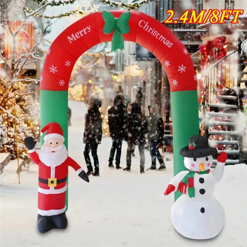Jouet de décoration gonflable de noël, lumières LED intégrées, modèle gonflable, ornement, fête de noël, nouvel an, jardin, décoration intérieure et extérieure
