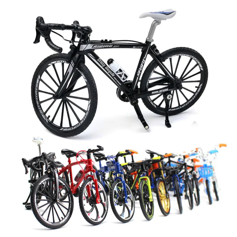 Modèle de vélo en métal moulé sous pression, échelle 1:10, ville pliée, course sur route, cyclisme, Mini vélo pour Collection, ami, cadeau pour enfants, jouets pour garçons