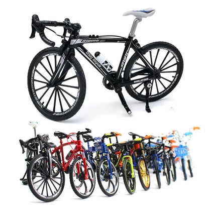 Modèle de vélo en métal moulé sous pression, échelle 1:10, ville pliée, course sur route, cyclisme, Mini vélo pour Collection, ami, cadeau pour enfants, jouets pour garçons