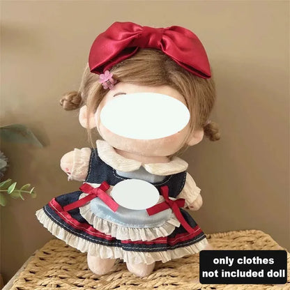 Ensemble de vêtements de poupée en coton, joli et mignon, pour poupée idole de 20cm, accessoires de déguisement, vêtements de bricolage, cadeaux pour Fans d'enfants