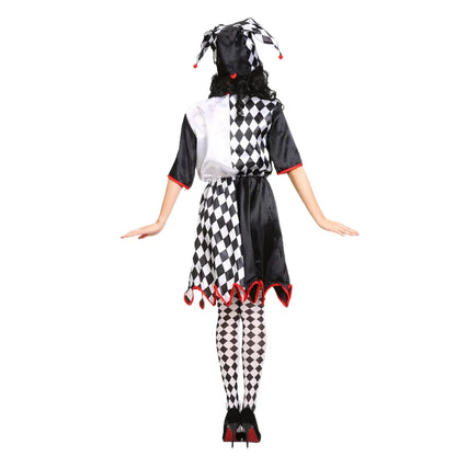 Costumes d'Halloween drôle et amusant, Costume de Clown Cosplay et chapeau pour adultes, hommes et femmes, ensemble innovant, déguisement de carnaval, fête