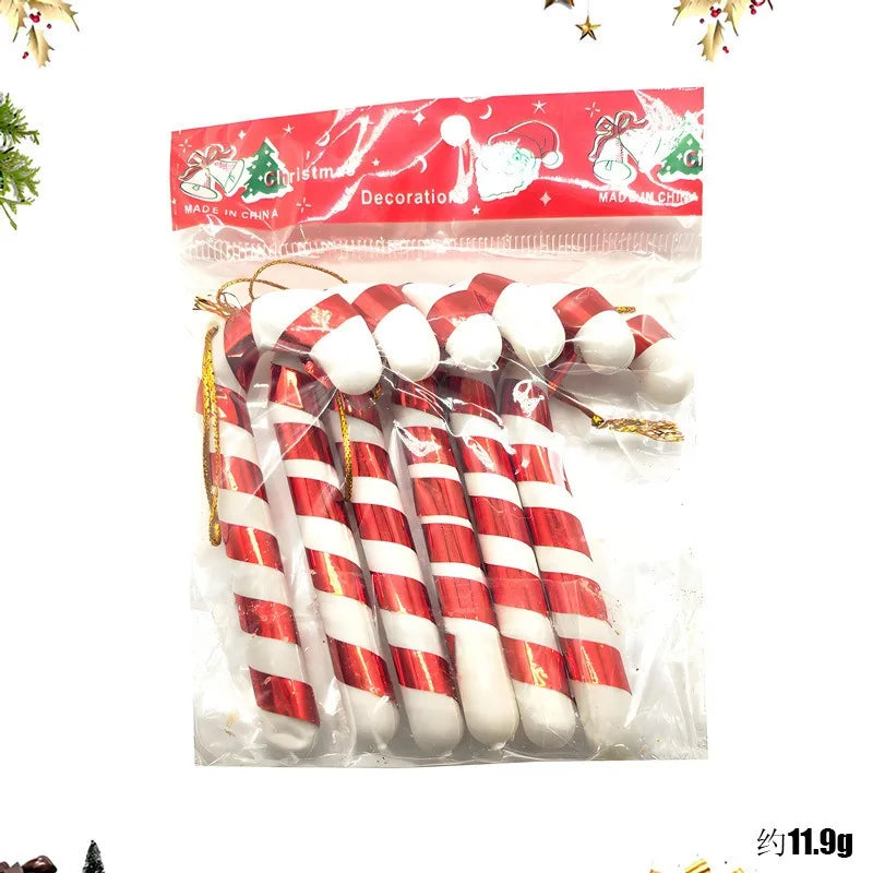 Décorations sucre d'orges de noël de 7cm