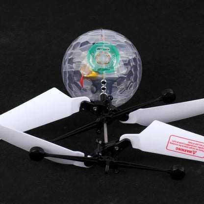 Mini Drone coloré LED brillant RC, boule volante, hélicoptère, boule de cristal légère, Induction, avion quadrirotor, jouets pour enfants