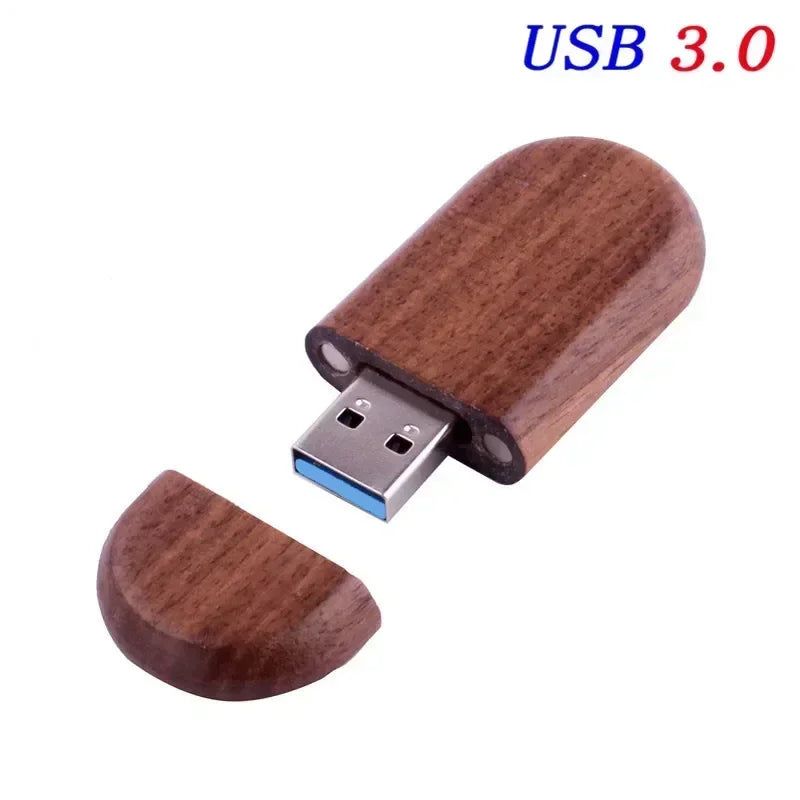 JASTER USB 3.0  haute vitesse boîte en bois Logo personnel clé USB  8GB 16GB 32GB 64GB