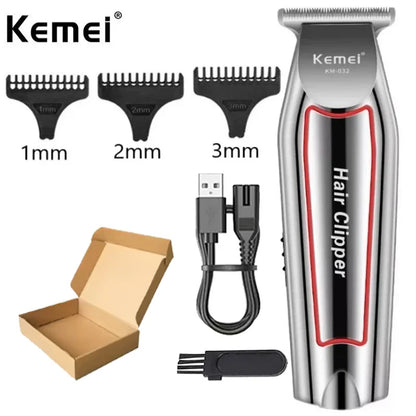Kemei tondeuse à cheveux tondeuse à barbe électrique pour hommes tondeuse à cheveux coupe de cheveux Machine coupe de cheveux Kit de toilettage KM-032 tondeuse à cheveux
