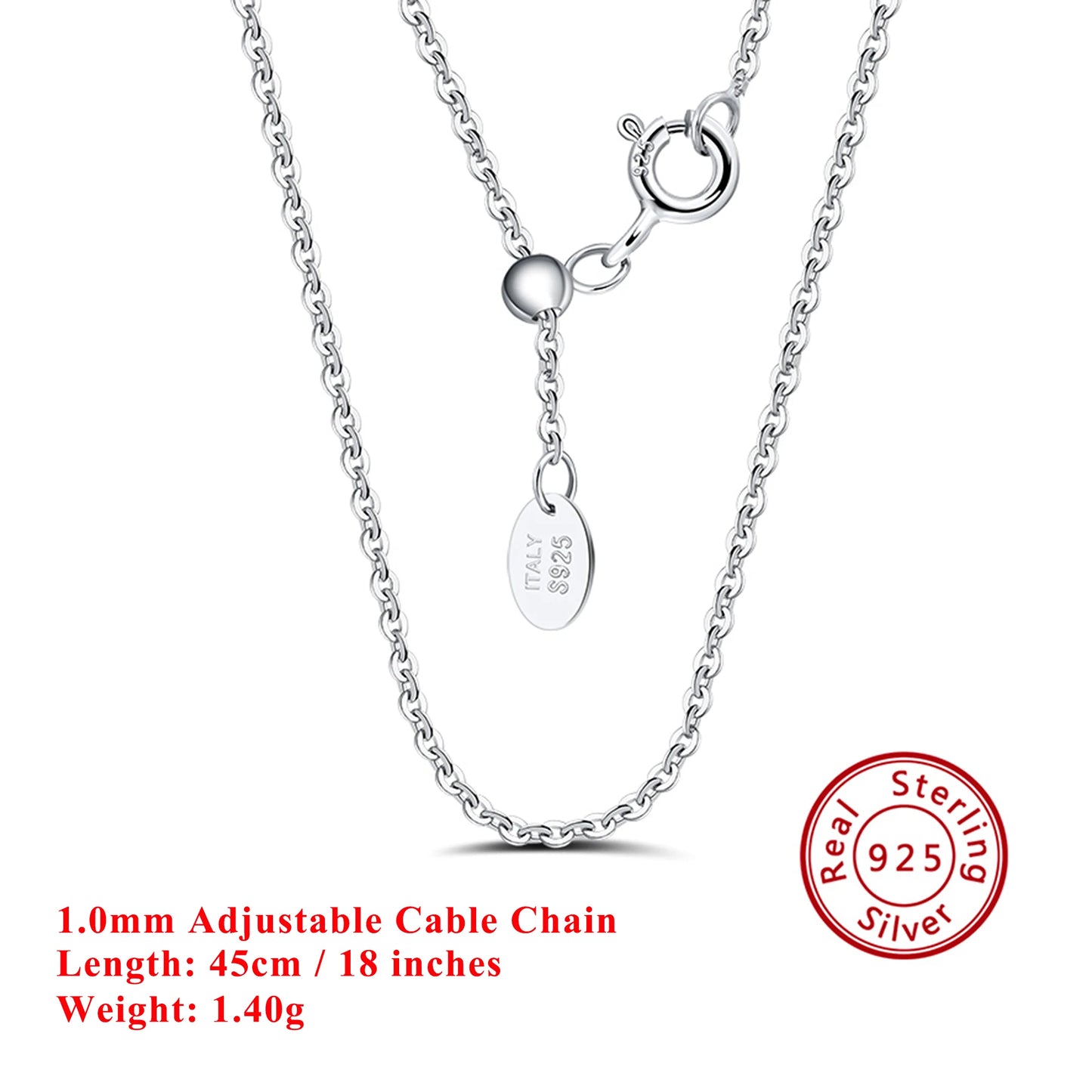Effie Queen Chic 925 en argent Sterling chaîne de base ras du cou Simple collier bijoux exquis pour hommes et femmes tenue décontractée SC07