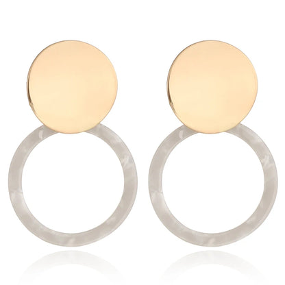 Boucles d'Oreilles promenales en Forme de Losange pour Femme, Bijou en Acrylique,