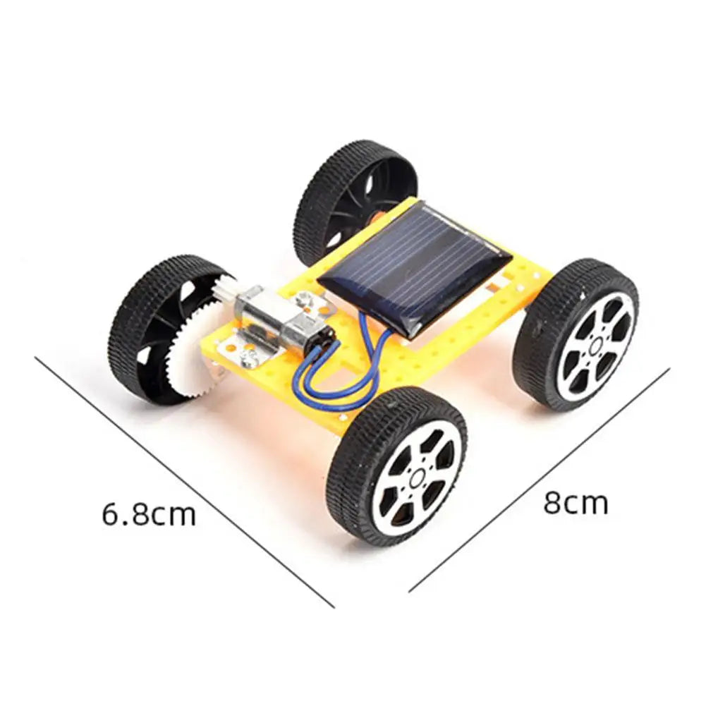 Jouets de bricolage pour enfants, mini voiture solaire 62, kit ABS, gadget amusant, expérience scientifique, 1 ensemble