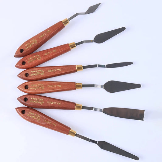Spatule d'artiste, couteau à Palette, ensemble de couteaux de peinture, grattoir de mélange de peinture, couteau à Palette en acier inoxydable, spatule d'art de peinture