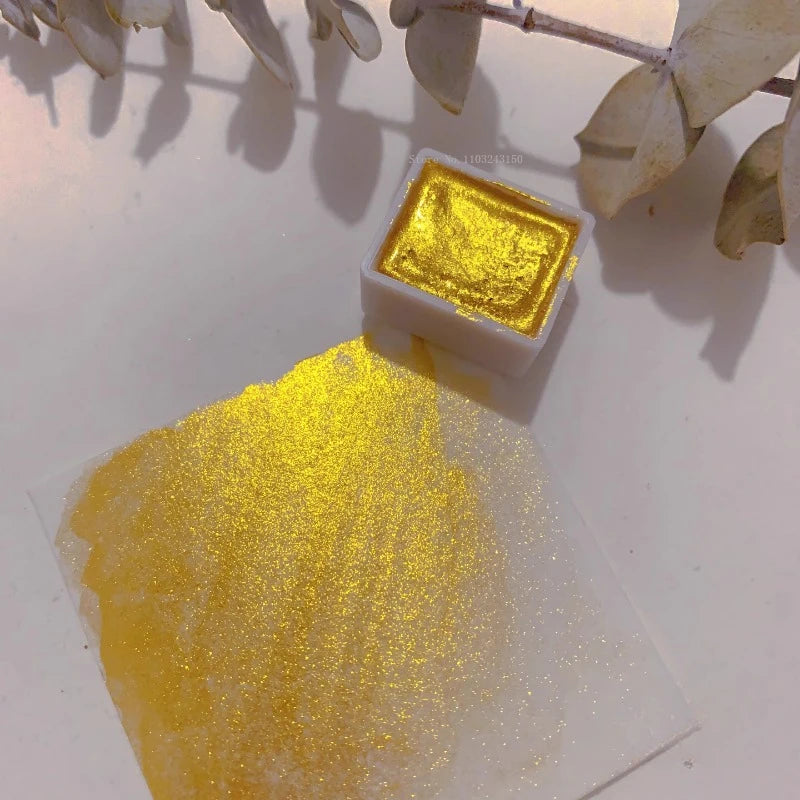 Ensemble de pigments d'interconnexion nacrés monochromes, fournitures d'art et de peinture, peinture à ongles, pigment décoratif solide, 2ml, 36 documents