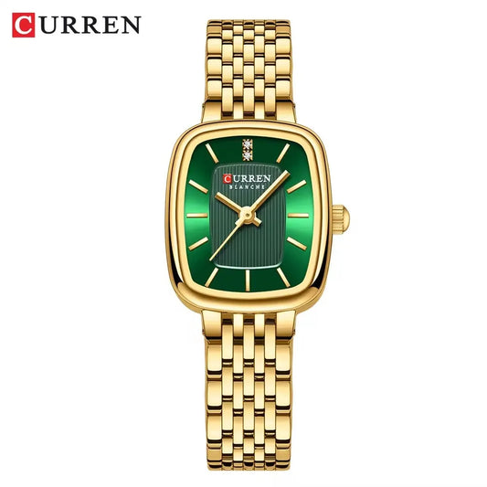 CURRN 9093 montres à Quartz carrées de luxe pour femmes en acier inoxydable 3ATM
