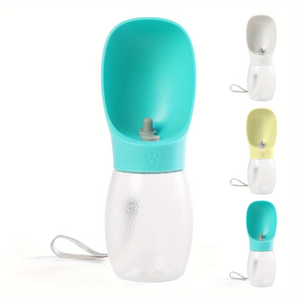 Bouteille d'eau de voyage portable pour animaux de compagnie, adaptée à un usage extérieur, idéale pour les chiens, les chats et spécialement pour l'alimentation des animaux de compagnie de races en peluche