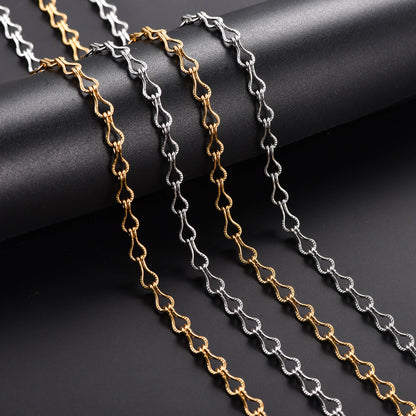 Collier en acier inoxydable pour femmes, chaîne de cou à maillons en forme de guitare, Punk, couleur argent et or, ras du cou, bijoux en métal, 4.6mm