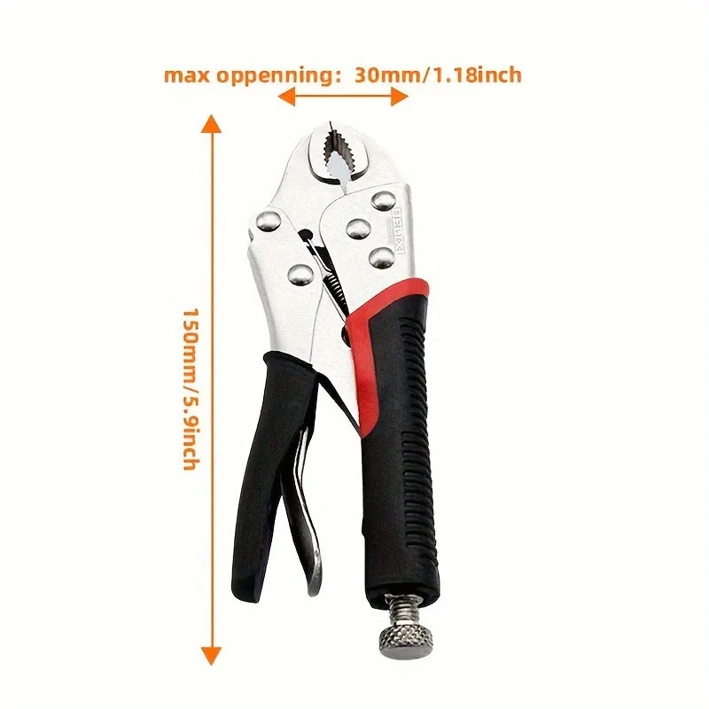 DELIXI – pince de verrouillage électrique de 5/6/7 pouces, pince de verrouillage à mâchoire incurvée, pince droite à Long nez, outils de soudage multifonctions