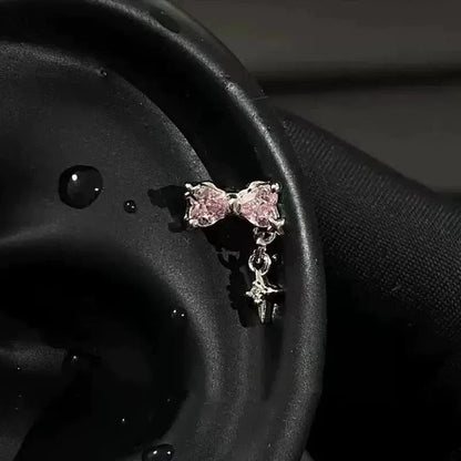 Boucles d'oreilles en argent pour femmes, 1 pièce, griffe d'os de chien en acier inoxydable 316L,