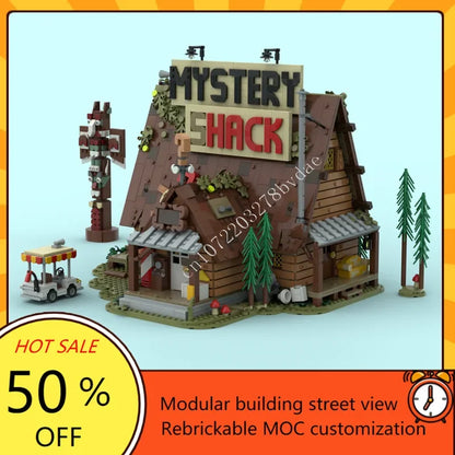 3874 pièces le crion mystère modulaire MOC créatif vue sur la rue modèle personnalisé Puzzle Architecture bricolage éducation assemblage jouets cadeaux