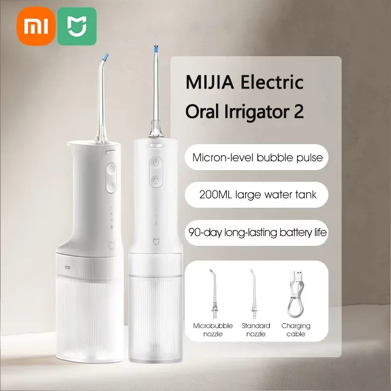 Nouveau XIAOMI MIJIA irrigateur Oral MEO705 blanchiment des dents Flosser nettoyeur de dents buccales fil de sélection d'eau pour réservoir d'eau des dents