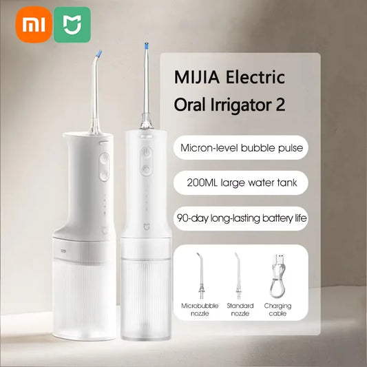 Nouveau XIAOMI MIJIA irrigateur Oral MEO705 blanchiment des dents Flosser nettoyeur de dents buccales fil de sélection d'eau pour réservoir d'eau des dents