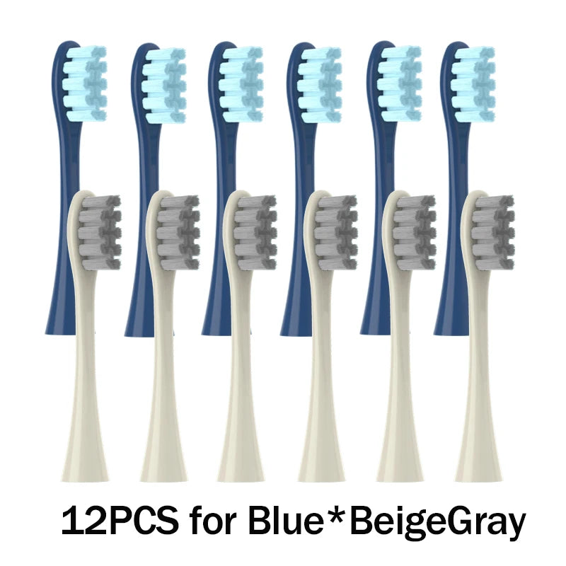 Têtes de brosse de remplacement, scellées sous vide, emballées, pour Oclean X PRO/ Z1/ F1/ One/ Air 2 /SE, buses de nettoyage en profondeur souples DuPont, 12 pièces