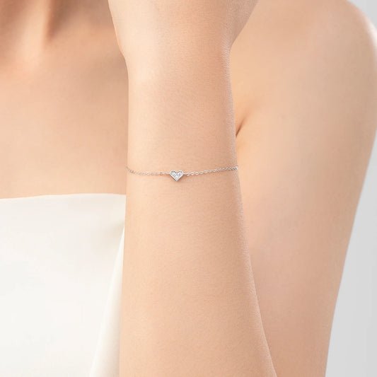 Modian-Bracelet en argent regardé 2023 véritable pour femme, bracelet en cristal CZ, bijoux romantiques classiques, mode pour mariage, nouveau design, 925