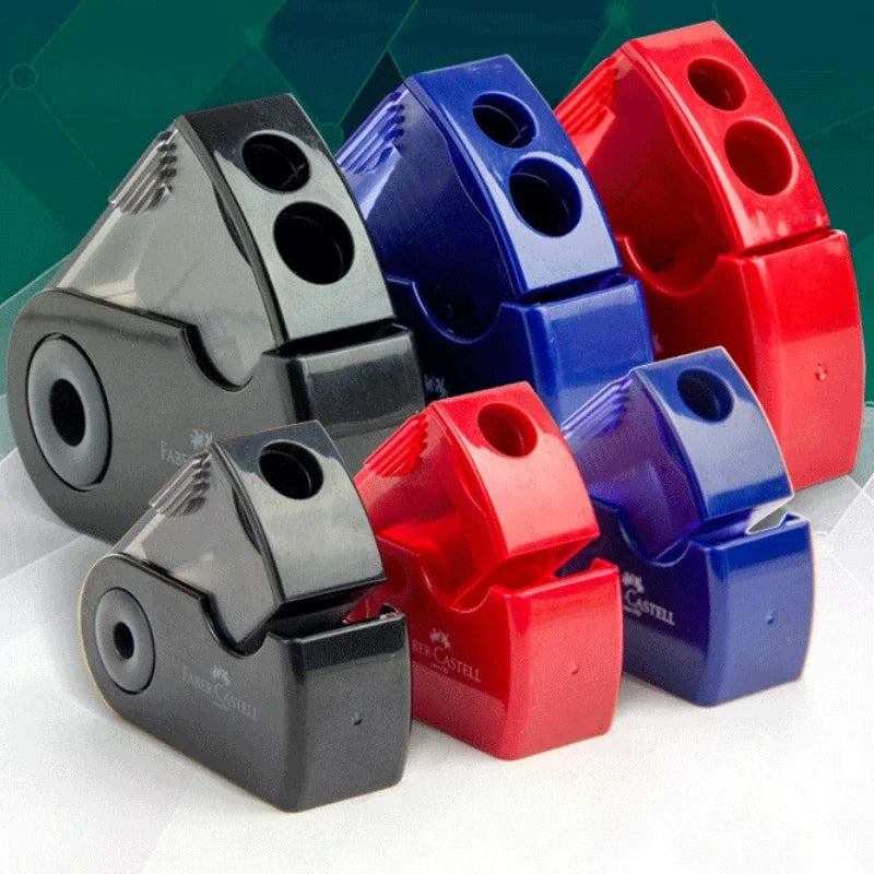 Taille-crayon double, trou unique, multifonctionnel, fournitures scolaires et de bureau, article créatif pour étudiant