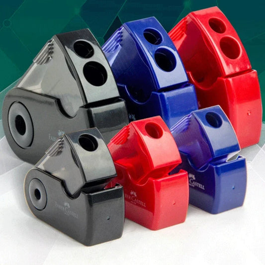 Taille-crayon double, trou unique, multifonctionnel, fournitures scolaires et de bureau, article créatif pour étudiant