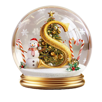 Décorations d'arbre de Noël lettre mixte, ornement de bureau, portrait de famille, décor de ferme, vacances, décoration de bureau, acrylique