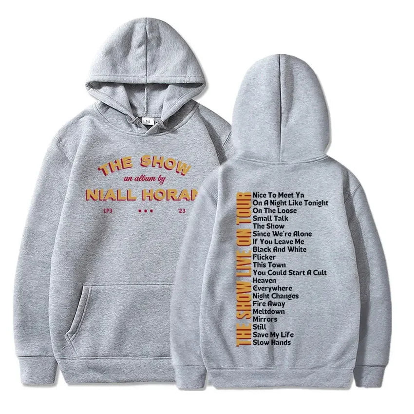 Niall Horan 2024 le spectacle vivre sur la tournée esthétique surdimensionné sweat hommes femmes Hip Hop Vintage Concert sweat à capuche Fans cadeau