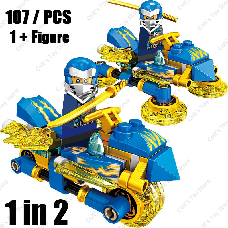 Nouveau Ninja Legacy Kai Jay Zane Lloyd moteur moto blocs de construction briques Mech Robot classique film modèle jouets pour enfants cadeaux