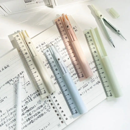 Compas réglable, règle en métal,