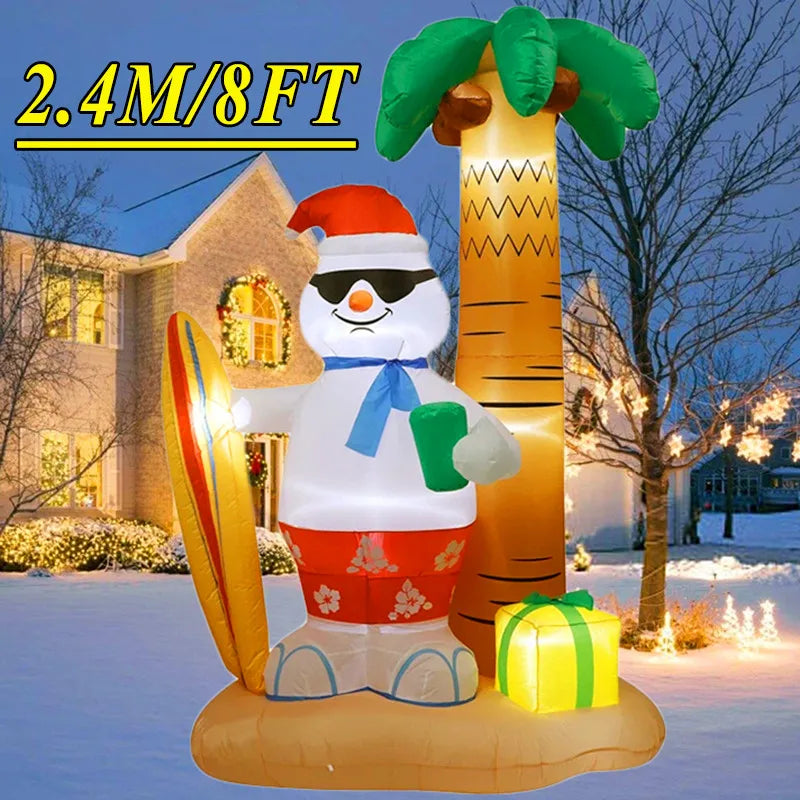 Jouet de décoration gonflable de noël, lumières LED intégrées, modèle gonflable, ornement, fête de noël, nouvel an, jardin, décoration intérieure et extérieure