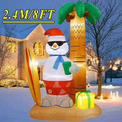Jouet de décoration gonflable de noël, lumières LED intégrées, modèle gonflable, ornement, fête de noël, nouvel an, jardin, décoration intérieure et extérieure
