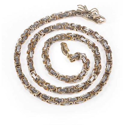 EDC-Collier en acier au titane pour homme, fouet d'autodéfense, bracelets en forme de tête de dragon, gadgets pour garçon, cadeaux sympas, mode