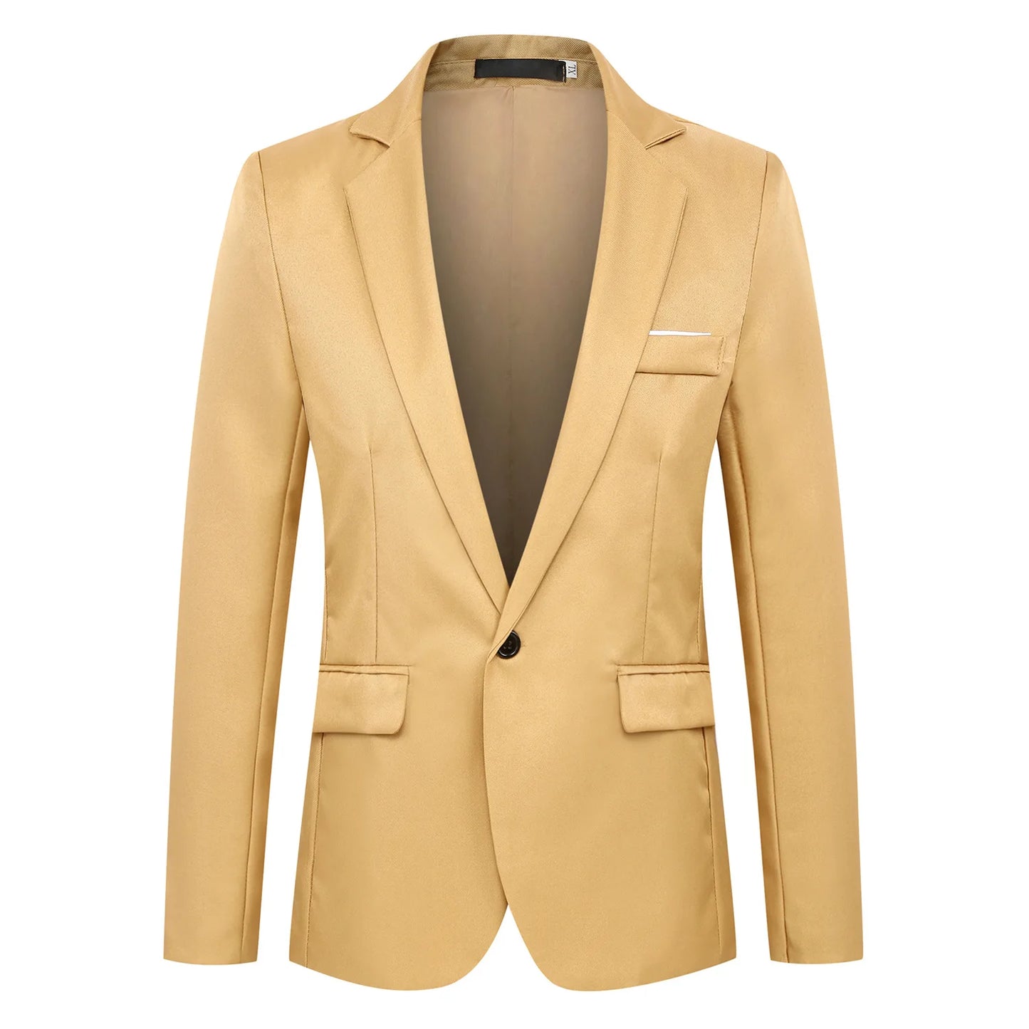 Blazer à bouton unique pour hommes, costumes épissés solides, manches longues, col rabattu, vestes d'affaires, poches Slim, été 2025