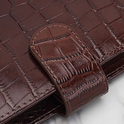 Yiwi – planificateur de poche en cuir véritable,