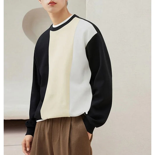 Pull surdimensionné à col rond pour hommes, mode de loisirs, vitalité, réduction de l'âge, nouveaux abonnés, printemps et automne 2024