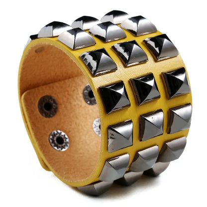 Nouveau Punk Hip-Hop gothique Bracelet à ongles Rivets décontracté Couple Bracelet fête nouvel an noël saint valentin cadeau d'anniversaire
