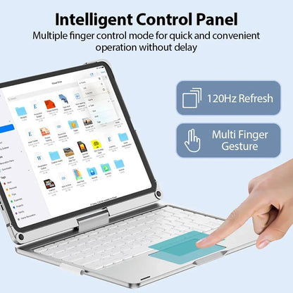 Étui pour clavier magique rétroéclairé rotatif à 360 degrés, pour iPad Air11 13 2024 M2 Pro 11 12.9 10.5 10.2 7/8/9th10th, housse pour iPad pour Air 4 5 Funda