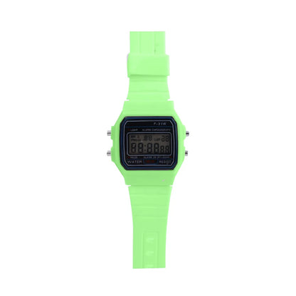 Montre numérique LED pour hommes, montre-bracelet Vintage en Silicone, horloge électronique