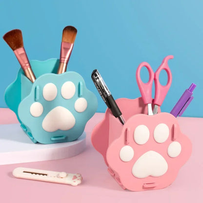 Porte-stylo pâte de chat en PVC
