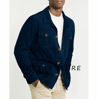Vestes tendance décontractées en daim pour hommes, costumes élégants pour hommes, costume Social pour hommes, blazer Blaser pour hommes, mariage formel