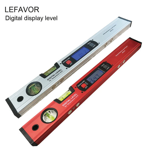 Rapporteur numérique d'angle inclinomètre niveau électronique 360 degrés avec/sans aimants règle de test de pente 400mm