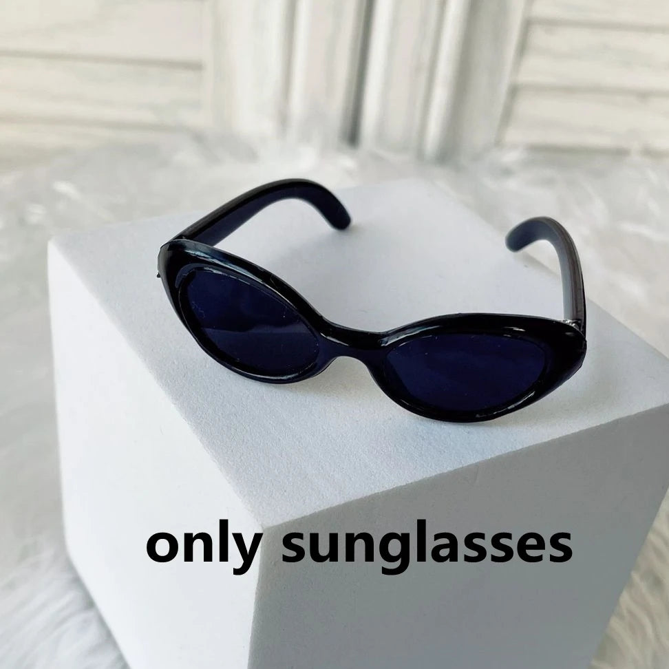 Pour 17 cm Ropa Labubu v1/v2/v3 bébé vêtements tenue Cool costume lunettes de soleil costume LABUBU poupée vêtements Labubu accessoires