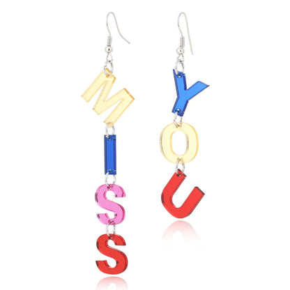 Boucles d'Oreilles promenales en Forme de Losange pour Femme, Bijou en Acrylique,